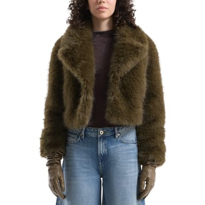 s.Oliver -qs Jackets Outdoor Green Talla: XL | Chaquetas de Piel Sintética Outlet | Mujer | Verde
