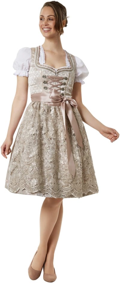 dressforfun - Vrouwenkostuum midi-dirndl Ella - 34 - Verkleedkleding Oktoberfest - Duitse Jurk - Feestkleding - Klederdracht - Feest - Partykleding