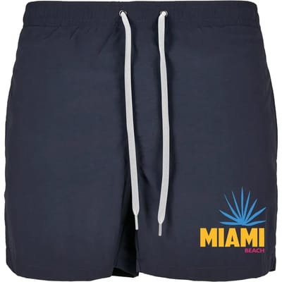 Mister Tee Zwemshorts -XXL- Miami Beach Donkerblauw