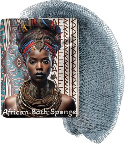Lange Exfoliërende Douchespons - Afrikaans Net voor Rug en Lichaam
