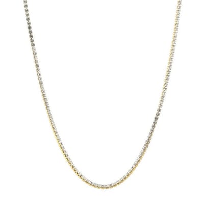 Bijoutheek Ketting Witte Stenen