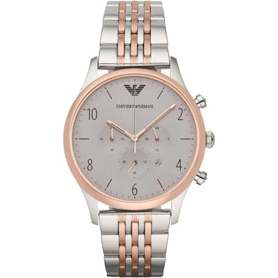 Emporio Armani AR1864 Tweekleurig Chronograaf Herenhorloge