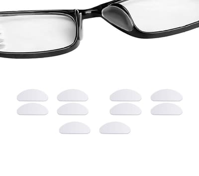 Neusbescherming voor bril siliconen transparant 5 paar (15 mm)