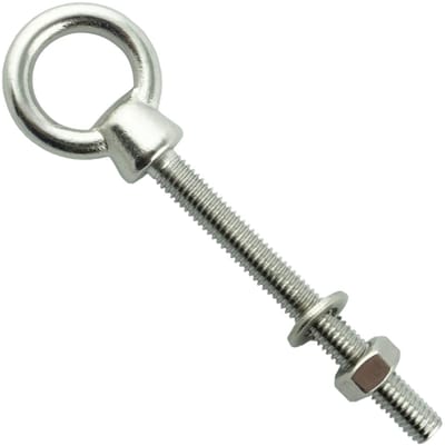 M12 x 120 mm (2 stuks) - oogbout met metrische schroefdraad - oogbout - roestvrij staal A4 V4A - roestvrij