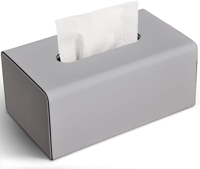 Dailygoods- Tissuebox PU-leer - Tissuebox houder - Zakdoekbox - Cosmetische doekjes - Kantoor/auto/thuis - 25 x 15 x 11 cm - Zakdoekhouder