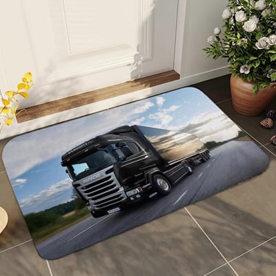 1 stuks Topklasse Vrachtwagen S-Scania Badkamer Absorberende Matten Antislip Matten Woondecoratie Benodigdheden Tapijten Woonkeuken Vloermatten 40x60cm gray