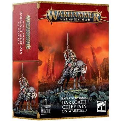 Figurine Games Workshop Warhammer AoS - Slave to Darkness Darkoath Chieftain on Warsteed