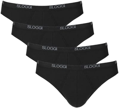 Sloggi men Basic Mini zwart 4-pack = 3+1 gratis