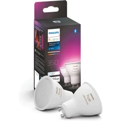 Philips Hue Ledspot Sceneswitch Warm Wit Gu10 4,3w 2 Stuks