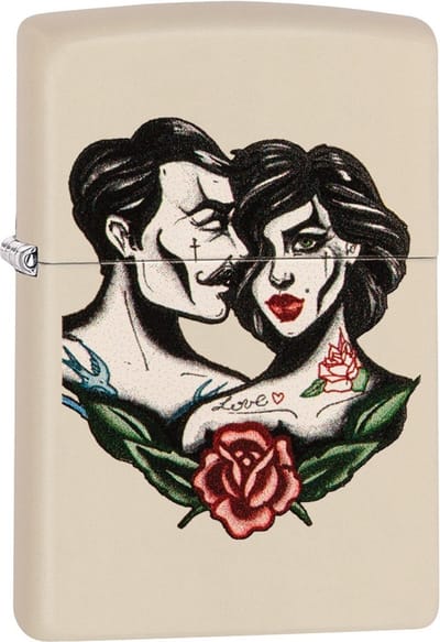 Aansteker Zippo Love Tattoo Rose
