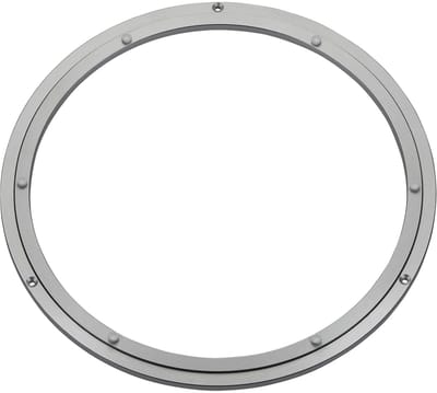Aluminium draaikrans zilver Ø 391 mm, belastbaar tot 100 kg, draaikrans robuust, kogelgelagerd, roestvrij Draaiplateau voor draaiplateaus