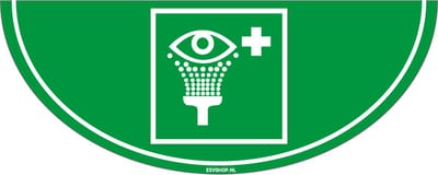 Oogdouche vloersticker E011 - 750 x 300 mm PVC folie
