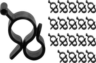 Somstyle Luifelhaken RV Set - 20 Stuks - Luifel Hangers voor Kampeertent, Camper & Caravan - Zwart