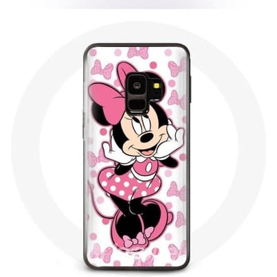 Samsung Galaxy S9 hoesje Minnie Mouse schattig cartoon roze roze