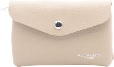 Flora & Co - Dames Portemonnee - Portefeuille - Beurs - Wallet - met rits - beige