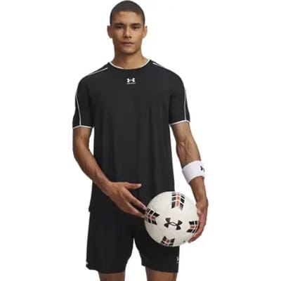 Under Armour UA M Challenger Train SS-BLK Heren Sportshirt - Zwart - Wit