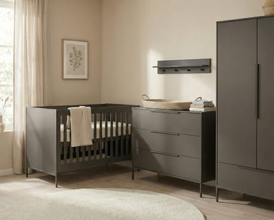 Born Lucky Lissabon Meegroei Babykamer 3-Delig – Ledikant, Commode en Kast – Vanaf Geboorte tot ca. 5 Jaar