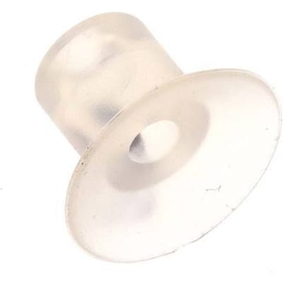 17mm Vlak siliconen Helder Vacuümzuignap Slag 2mm