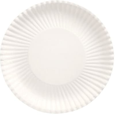 100 Borden diep, karton pure rond Ø 22 cm · 3 cm