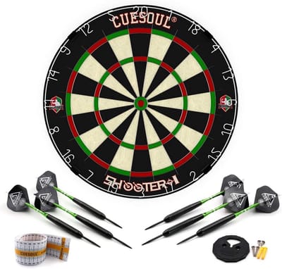 18 inch Official Size Tournament Sisal Bristle Dartboard - WDF Approved