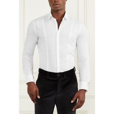 GUESS Marciano By  Oliver It Collar Rou Pure White Size: 37 | Long-Sleeved T-Shirts Outlet | Heren | Wit