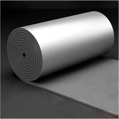 Geluidsisolerend Katoen - Warmte isolatieplaat - Ruimte isoleren - Zelfklevend aluminiumfolie - 9 m² formaat - Grijs