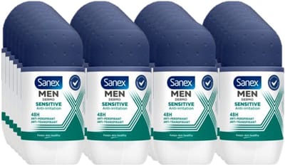 Sanex Deo Roller Men - Dermo Sensitive 48H - 24 x 50 ml - Voordeelverpakking
