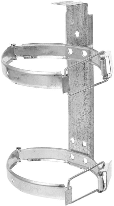 Brandblusser Rek - Wandhouder Beugel - Veiligheid Thuis - Brandweer Goedgekeurd - 21.5x14cm - Zilver