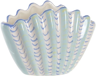 Vaas Home ESPRIT Hemelsblauw Keramiek Schelp Mediterrane 22 X 11,3 X 15 CM