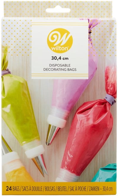 Wilton Wegwerp Spuitzakken - 30cm - pk/24 - Slagroomspuit - Garneerspuit