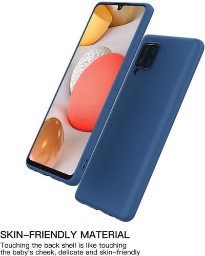 Hoesje Geschikt Voor Samsung Galaxy A42 hoesje - A42 5G hoesje Navy - Hoesje Geschikt Voor Samsung Galaxy A42 hoesje Nano Liquid siliconen Backcover- hoesje Hoesje Geschikt Voor Samsung Galaxy A42
