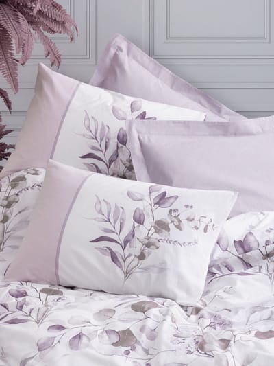 L'Essentiel Maison Cotton Box - Dekbedovertrek - Lila/Wit - 200x200