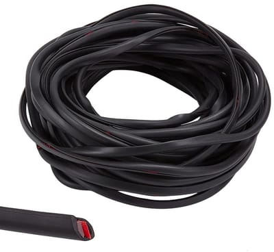 Dailygoods- Deur Randbeschermers 10m - PVC - Zelfklevend - Zwart - Auto Interieur Moulding Trim - 6mm breed/4,5mm dik - Deurrubber