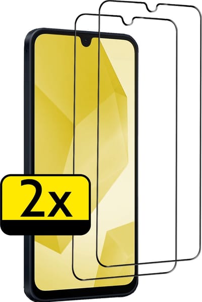 Screenprotector - Geschikt voor Samsung Galaxy A16 - 2 Stuks - Full Cover - Beschermglas - Gehard Glas - Tempered Glass - Screen Protector