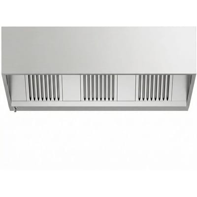 GGM Gastro Kastenhaube - 2000mm - mit Filter & Lampe Zilver