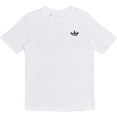 Adidas Trefoil T-shirts Kinder - Wit - Maat 159 - 164 CM - Katoen Jersey