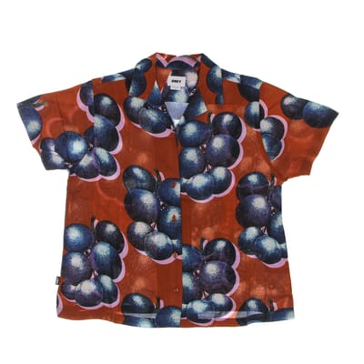 Dames shirt met korte mouwen Blueberries Relaxed shirt Bombay Brown Multi