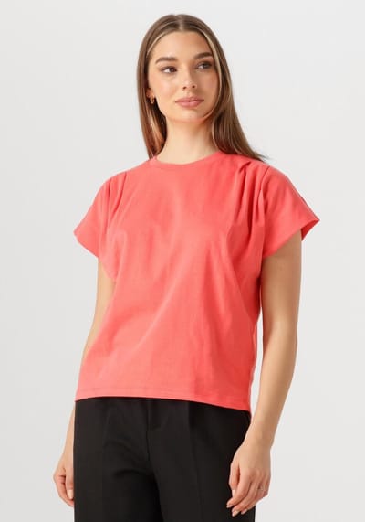 Minus Sevira T-shirt Tops & T-shirts Dames - Shirt - Koraal - Maat M
