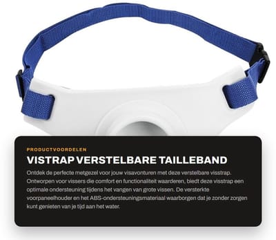 Dailygoods- Vissersriem Verstelbaar - Vissen/Vechtriem - Steun - Vissersgordel - Hengelhouder - Comfortabel met Schuim