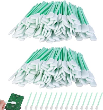 Dailygoods- Wattenstaafjes 100 stuks - Reinigingsstaafjes - Polyester - Steriel - Lang 122 mm - Zacht en elastisch