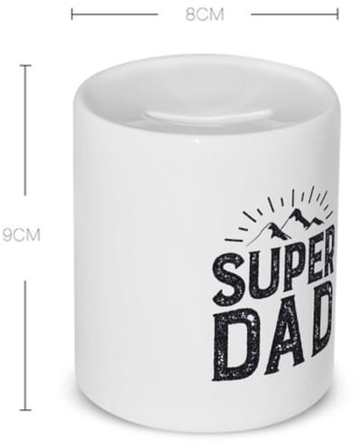 Akyol - super dad Spaarpot - Papa - vader - cadeau - vaderdag - 350 ML inhoud
