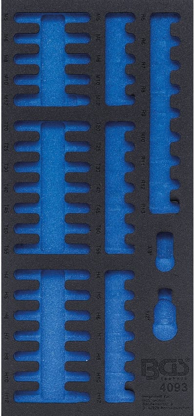 BGS werkplaatswageninzet 1/3 leeg voor art. 4093 - 4093-1