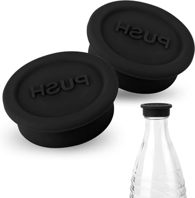 Herbruikbare Siliconen Flessendoppen voor Soda - 2 Stuks, Geschikt voor Glazen Waterflessen en Sodastream, Ideaal voor Duurzaam Drinken