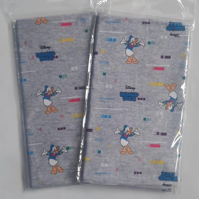 1x Rekbare boekenkaft Donald Duck grijs - Géén kaftpapier meer nodig