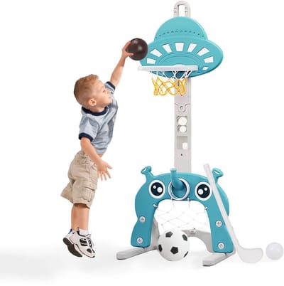 Unyqoos® Verstelbare sportset voor kinderen met basketbal, voetbal en meer