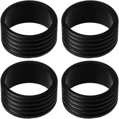 Zwarte Silicone Grip voor Tennisracket, Badminton en Squash - Antislip en Zweetabsorberend Handvat