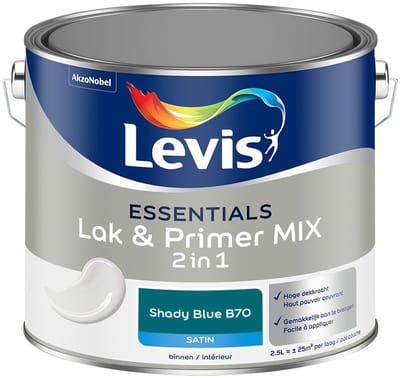 Levis - Essentials Lak & Primer Mix - Shady Blue B70 - Mengverf - 2,5 L
