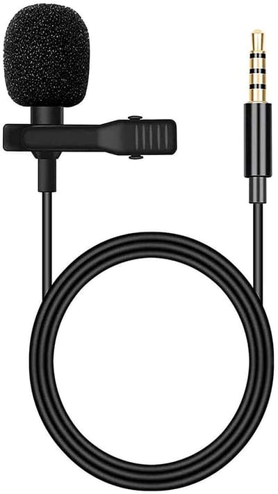 longziming -Lavalier Microfoon met Clip – Draadmicrofoon voor Smartphone & PC – Inclusief 1,5 m Verlengkabel – Ideaal voor Interviews, Vlogs, Podcasts & Karaoke – Heldere Geluidsopname