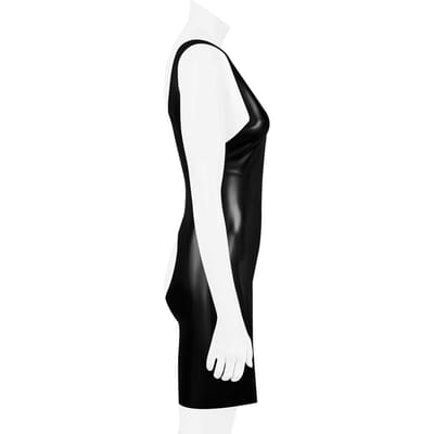 Rimba - Latex jurk Met blote billen - Zwart S