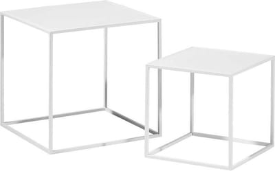 2 delige tafelset Quadro 40 en 30 cm hoog